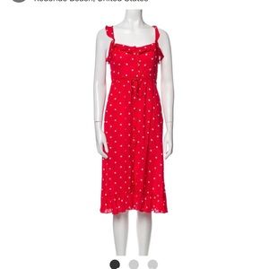 For love and lemons polka dot dress.